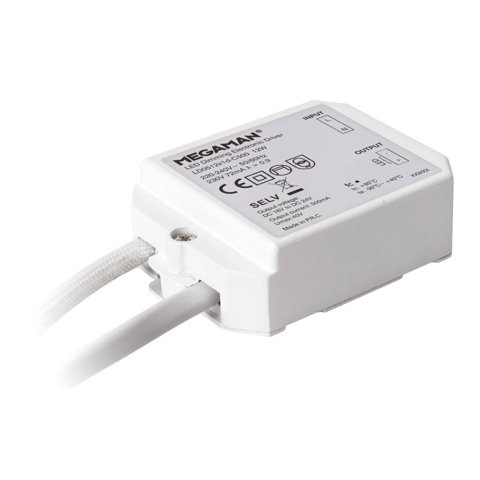 LED-Treiber für Rico HR, dimmbar U-DIM, 9 W LED-Treiber für Rico HR, dimmbar U-DIM, 9 W von Megaman