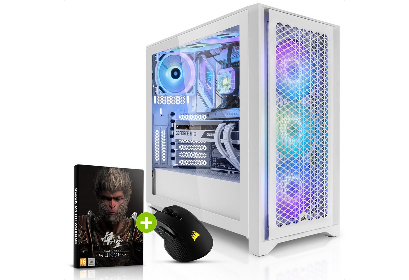 Megaport Gaming-PC (Intel Core i9 14900KF, GeForce RTX 4080 Super, 64 GB RAM, 2000 GB SSD, Wasserkühlung, Windows 11, WLAN) von Megaport