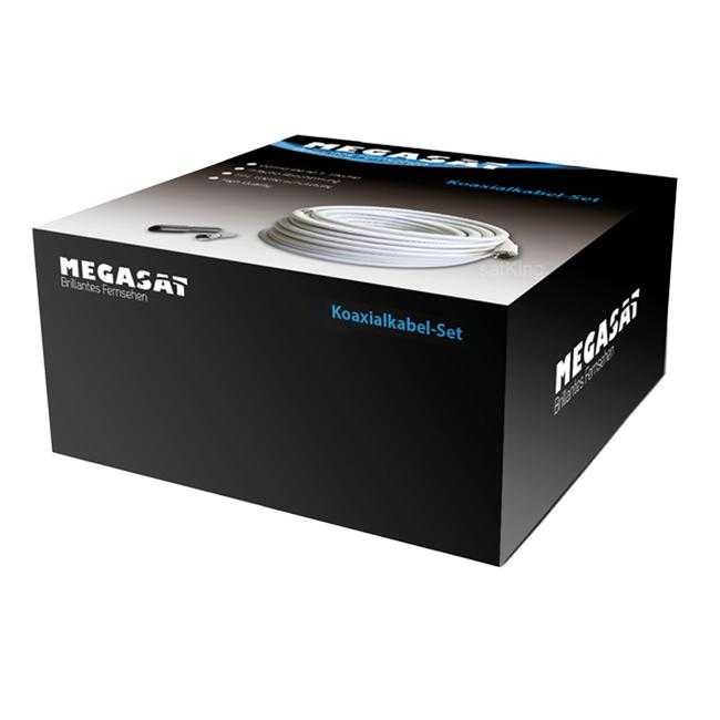Koax Sat Kabel Megasat Quadshield 120dB mit F-Steckern 10m von Megasat