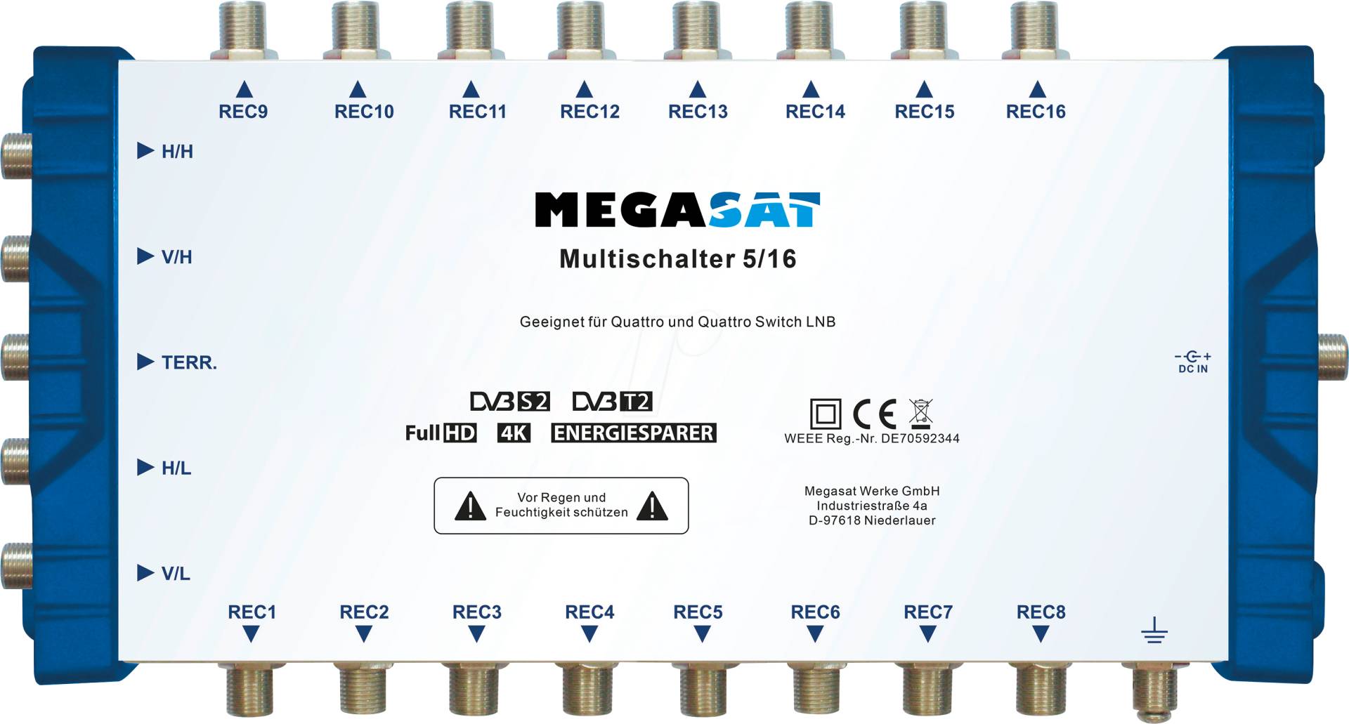 MEGASAT 0600152 - Multischalter 5 in 16 von Megasat