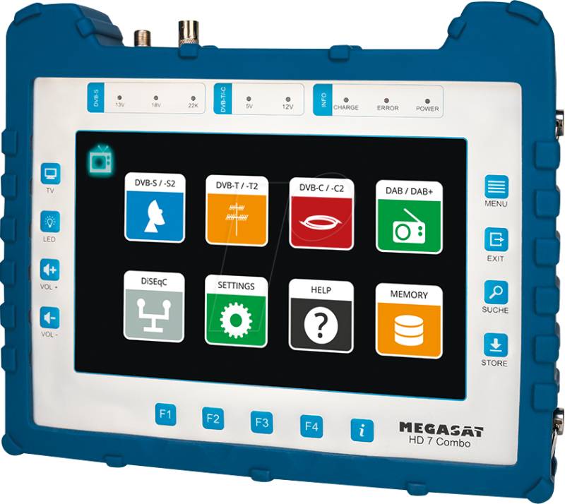 MEGASAT 2600020 - Pegelmessgerät, Satmessgerät, 8,9'' LCD Display von Megasat