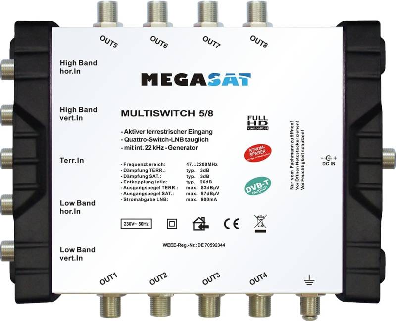 MEGASAT Multischalter 5/8 0600150 von Megasat
