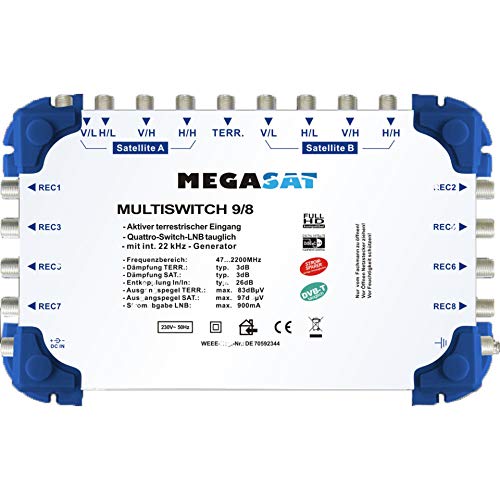 MEGASAT Profiline Multischalter MULTISCHALTER98 von Megasat