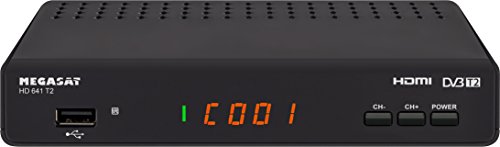 MegaSat 0201115 "HD-641T2 DVB-T2 HD-Receiver schwarz von Megasat