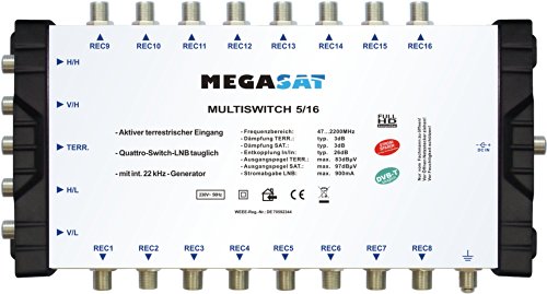 MegaSat 0600152 Profiline Multischalter 5/16 von Megasat