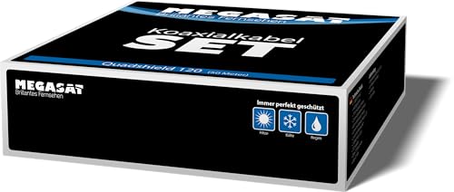 MegaSat 100148 Koaxial Kabel Set Quad Shield 120, 50m weiß MegaSat 100148 Koaxial Kabel Set Quad Shield 120, 50m weiß von Megasat