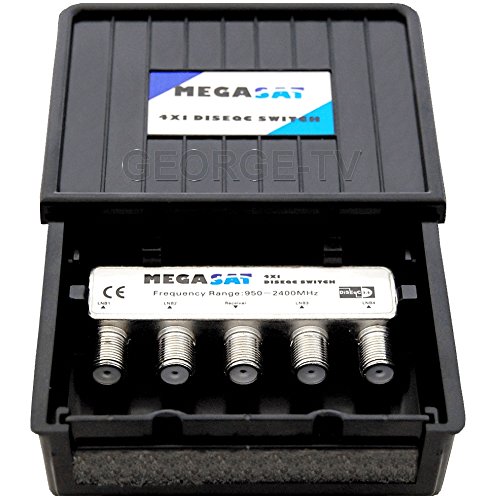 MegaSat DiSEqC 4/1 DiSEqC-Schalter 4 (4 SAT/0 terrestrisch) 4 von Megasat