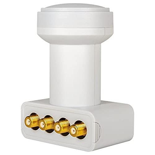 Megasat 0401074 9120625 HD-Profi Quad-LNB Teilnehmer-Anzahl: 4 Feedaufnahme: 40mm vergoldete Anschluesse, Wetterschu, Weiß Megasat 0401074 9120625 HD-Profi Quad-LNB Teilnehmer-Anzahl: 4 Feedaufnahme: 40mm vergoldete Anschluesse, Wetterschu, Weiß von Megasat