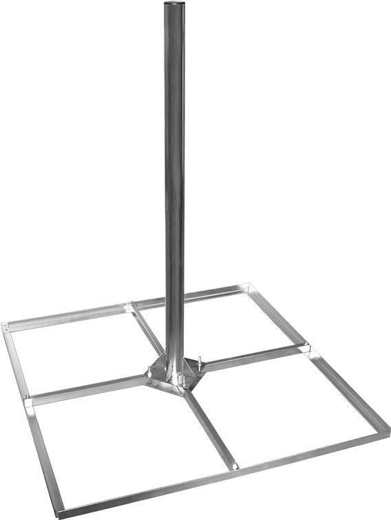 Megasat Balkonständer - Edelstahl - Stahl - 1055 mm - 1055 mm - 1250 mm - 14,5 kg (110098) von Megasat