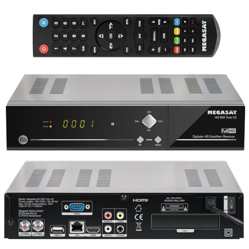Megasat HD 935 Twin V3 HDTV Sat Receiver 1080p Ink. 1TB Festplatte von Megasat