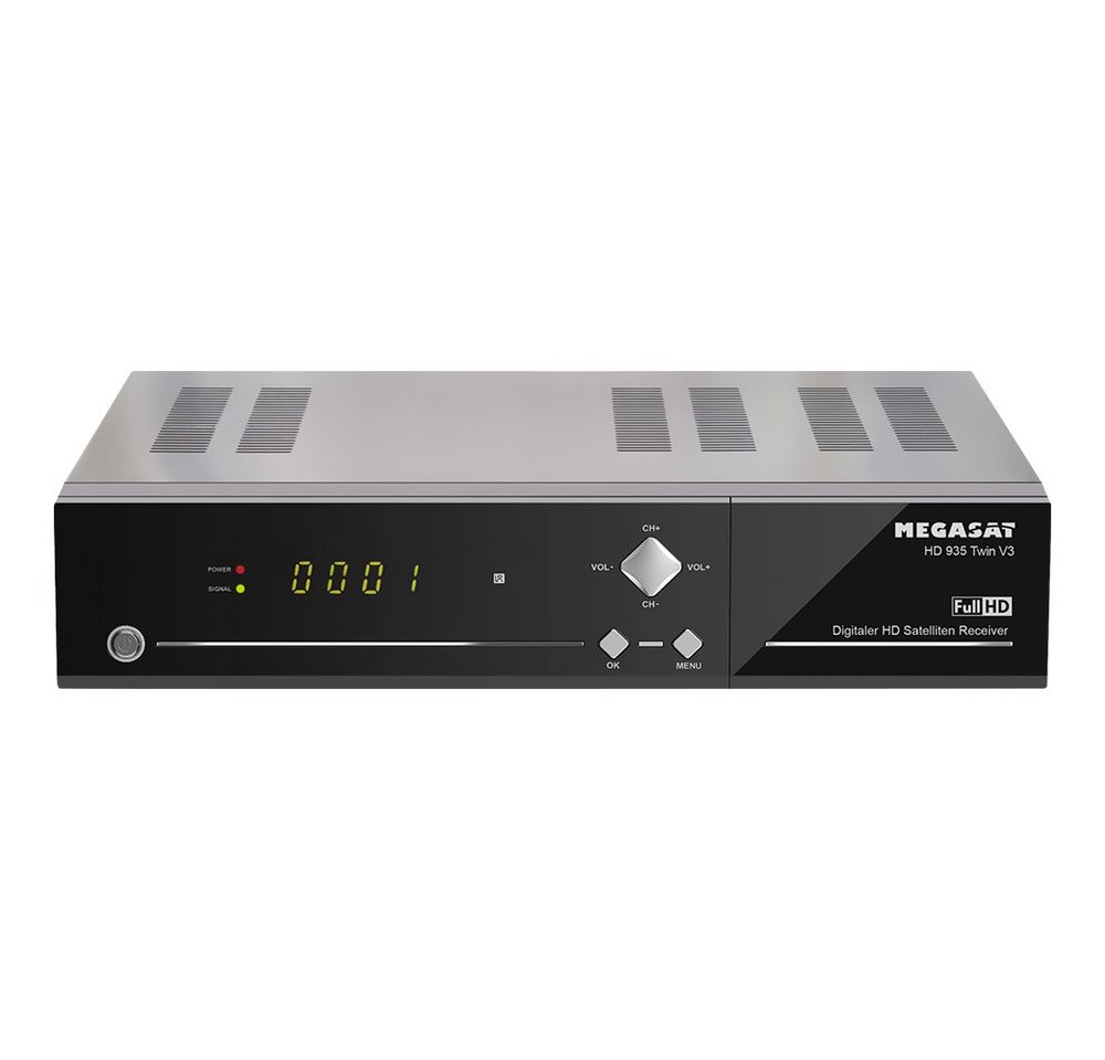 Megasat HD 935 Twin V3 HDTV Sat Receiver Live Stream 2TB Festplatte Satellitenreceiver von Megasat