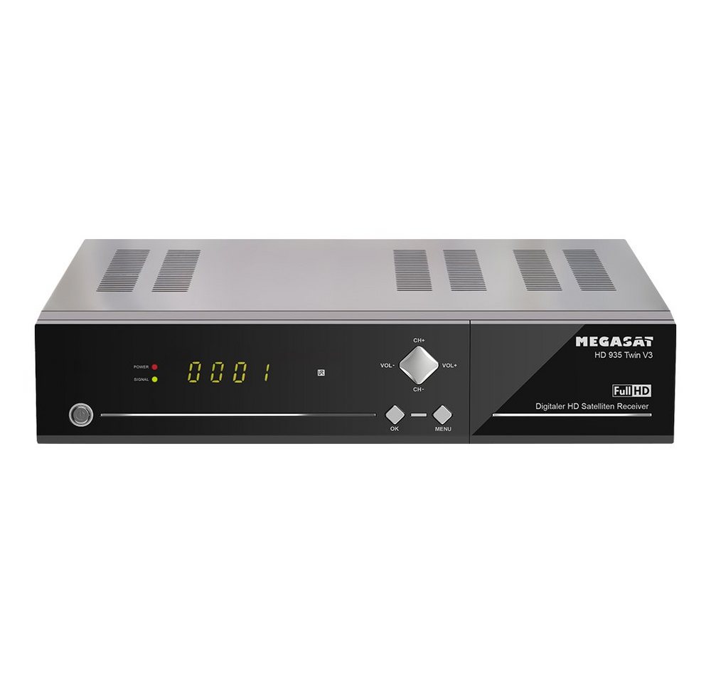 Megasat HD 935 Twin V3 HDTV Sat Receiver Live Stream 500GB SSD Festplatte Satellitenreceiver von Megasat