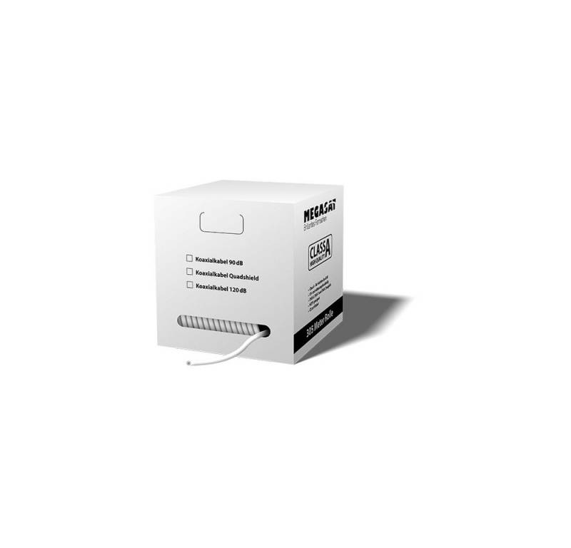 Megasat Megasat Koax 120dB Kabel Pull-Out-Box 305m Adapter Koaxialkabel zu Koaxialkabel von Megasat