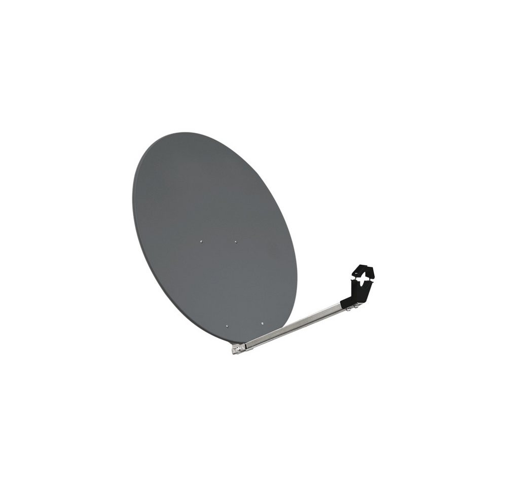 Megasat Megasat Sat-Spiegel 80cm Anthrazit - Antenne Stabantenne (beste Empfang), Stabiler Stahlaufbau von Megasat