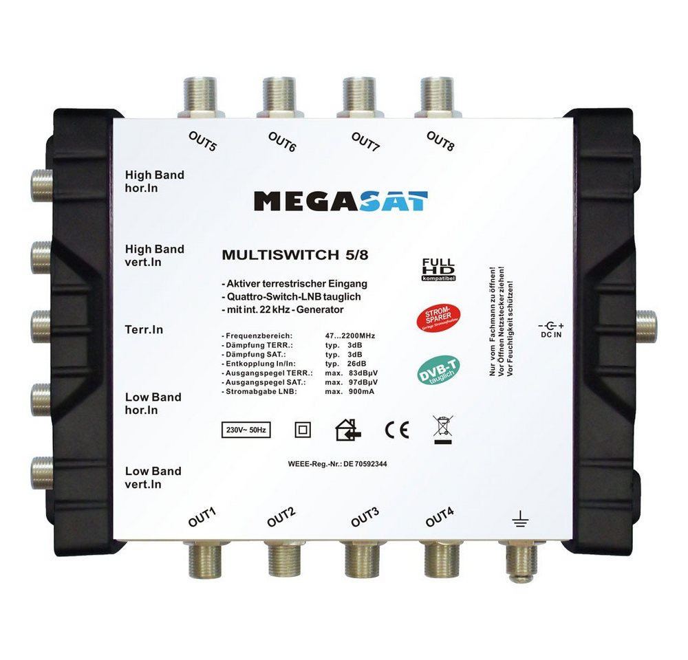 Megasat SAT-Multischalter Megasat SAT-Multischalter von Megasat