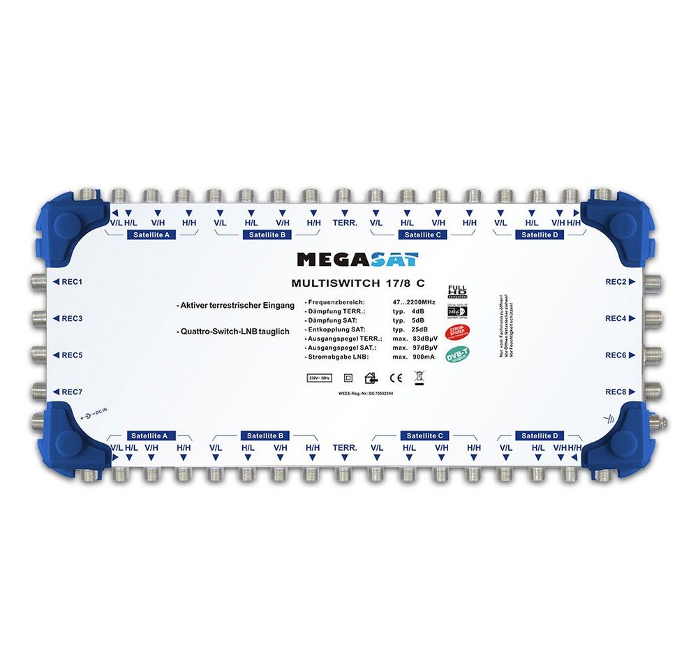 Megasat SAT-Multischalter Megasat SAT-Multischalter von Megasat