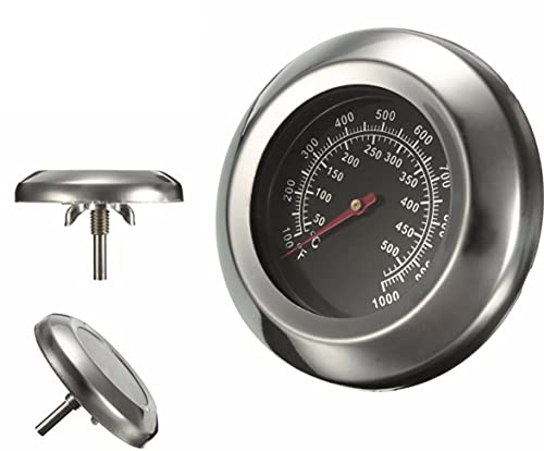 Thermometer für Grill, Räucherofen, Backofen, Grill, 50-550 Grad, Schwarz von Megashopitalia