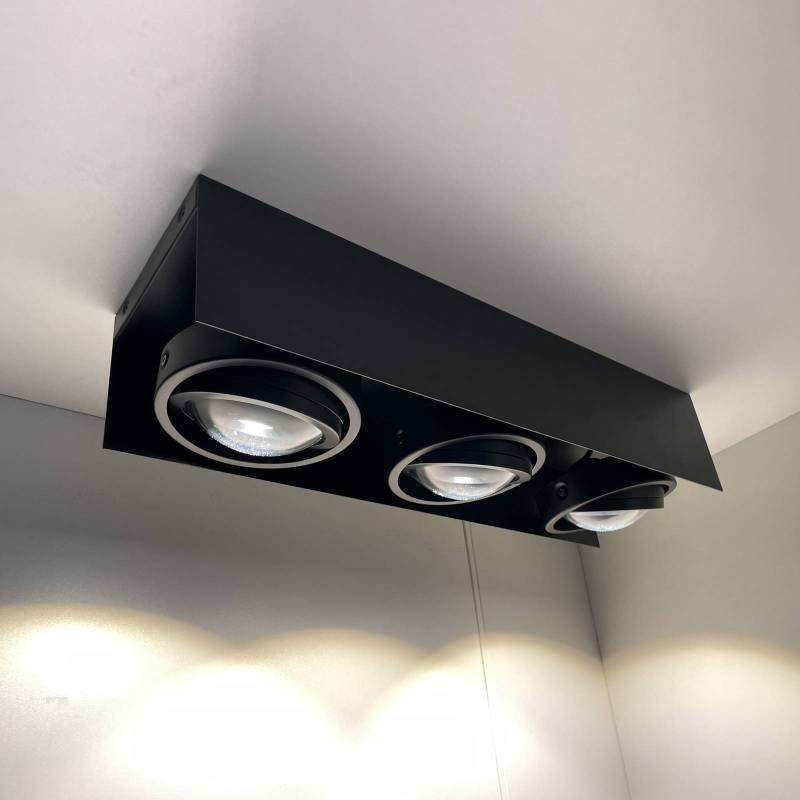MEGATRON Cardano LED-Deckenspot 3-flammig schwarz von Megatron
