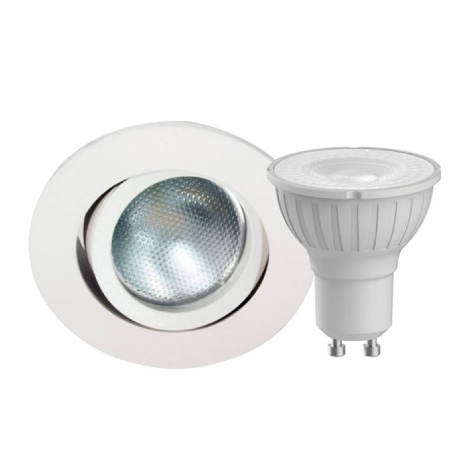 Megatron DecoclicSet LED-Einbauspot GU10 5W weiß von Megatron