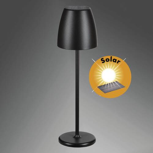 Megatron TAVOLA Solar MT68059 Akku-Tischlampe LED 2W Schwarz von Megatron