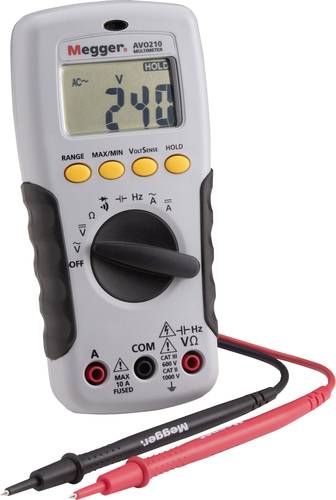 Megger AVO 210 Hand-Multimeter digital CAT III 600 V, CAT II 1000 V, CAT III 500V von Megger