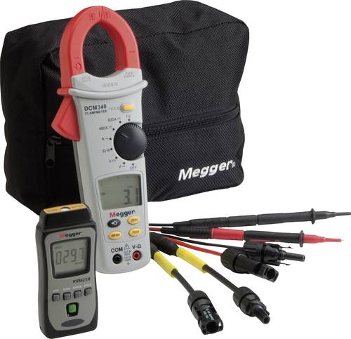 Megger PVK330 Photovoltaik-Multimeter, Stromzange digital CAT III 600V Anzeige (Counts): 4000 von Megger