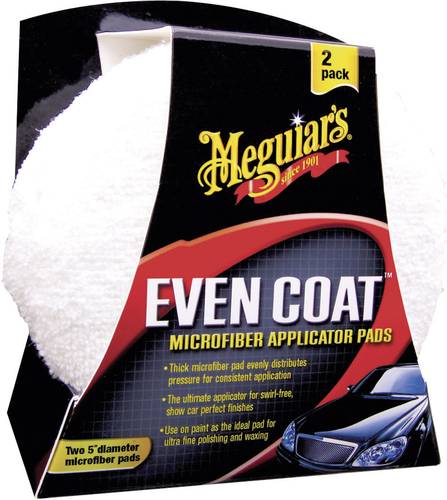 Meguiars X3080 Even Coat Microfiber Applicator Pads Auftragsschwamm 2St. von Meguiars