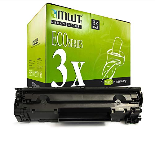 3X MWT Toner für Canon I-Sensys LBP 6000 6020 6030 b w ersetzt 3484B002 von Mehrwegtoner