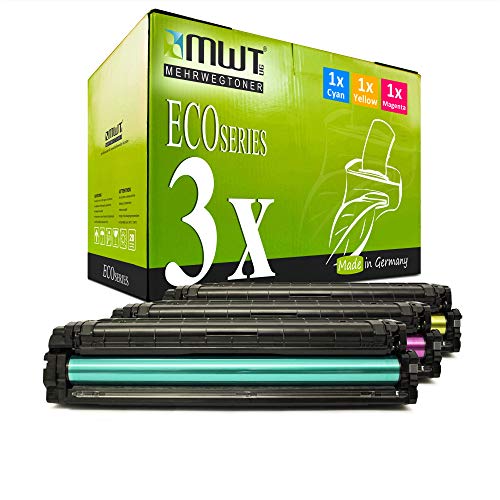 3X MWT Toner kompatibel für Samsung CLX 4195 wie CLT-504S 504 Color Cyan Magenta Yellow von Mehrwegtoner