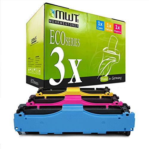 3X MWT kompatibel Toner für HP Laserjet Enterprise 700 Color MFP M 775 wie CE341A-43A 651A Color von Mehrwegtoner
