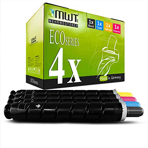 4X Kraft Office Supplies Toner kompatibel für Canon IR-C2020i C2225i IR-C2030i C2030Li C2220i IR-C2025i IR-C2220L IR-C2230 IR-C2225i IR-C2020L C2230i ersetzt C-EXV34 Set von Mehrwegtoner