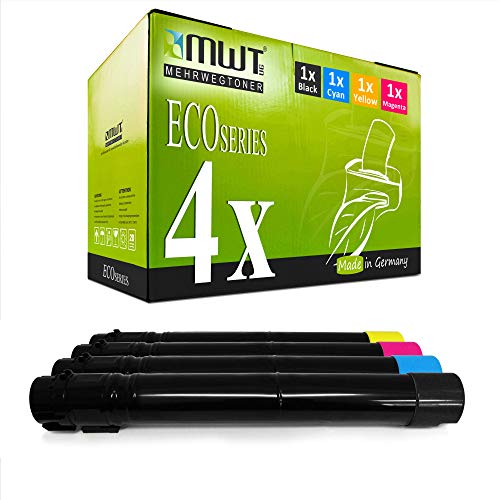 4X Kraft Office Supplies Toner kompatibel für Xerox Workcentre 7120 7125 7220 7225 S T i ersetzt Set von Mehrwegtoner