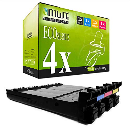 4X MWT Toner für Konica Minolta Magicolor 4650 4690 4695 MF EN DN ersetzt von Mehrwegtoner