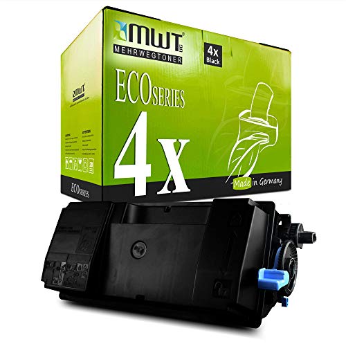 4X MWT Toner kompatibel für Kyocera FS 4200 4300 DN ersetzt 1T02LV0NL0 TK3130 Black Schwarz 0T2LV0NL von Mehrwegtoner