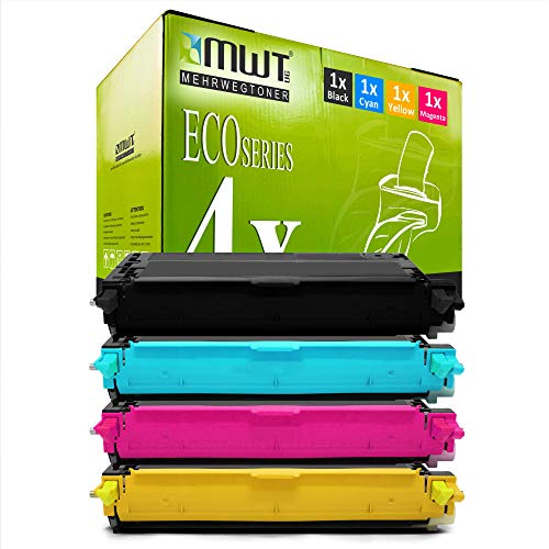 4X MWT XXL Toner kompatibel für Xerox Phaser 6180 D MFP DN N ersetzt Black Cyan Magenta Yellow von Mehrwegtoner