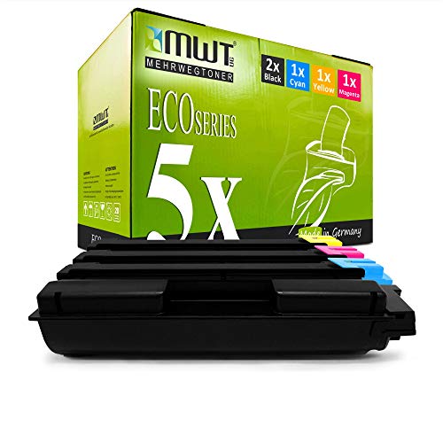 5X Kraft Office Supplies Toner kompatibel für Kyocera Ecosys ECOSYS M 6035 6535 cidn ersetzt TK5150 von Mehrwegtoner