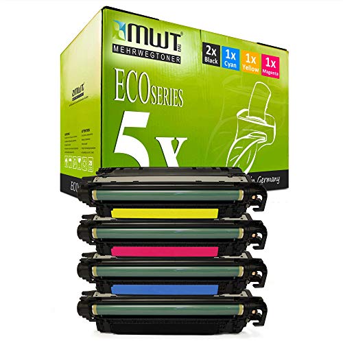 5X Kraft Office Supplies kompatibel Toner für HP Laserjet Enterprise 700 Color M 775 f z DN MFP ersetzt CE340A-43A 651A von Mehrwegtoner