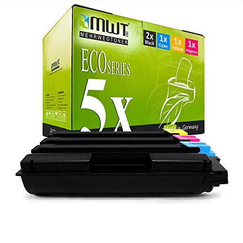 5X MWT Toner für Kyocera TASKalfa 265 266 ci ersetzt TK-5135 Black Cyan Magenta Yellow von Mehrwegtoner