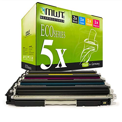 5X MWT kompatibel Toner für HP Laserjet Pro 100 Color MFP M 175 p a q b r c e nw ersetzt CE310A-13A von Mehrwegtoner