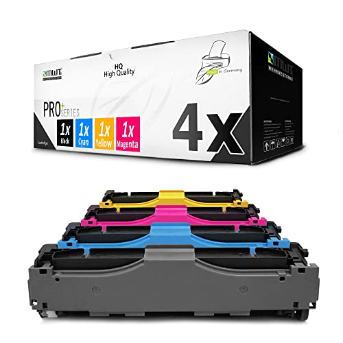 MWT Toner 4X kompatibel für HP Color Laserjet M377 M452 M477 ersetzt CF410A-13A 410A von Mehrwegtoner