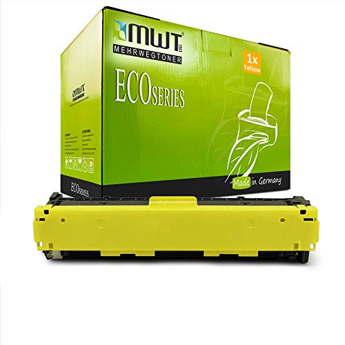 MWT Toner Yellow kompatibel zu HP 131X 131A & CF212A - für Laserjet Pro 200 M251N M251NW + M276N M276NW von Mehrwegtoner