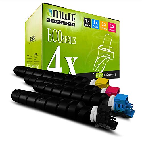 Mehrwegtoner 4X Toner im Set für Utax 4006Ci 4007Ci ersetzt CK8513 CKMY von Mehrwegtoner