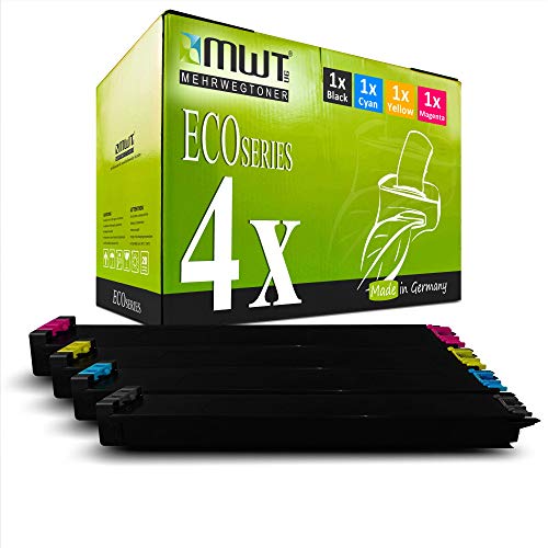 Mehrwegtoner 4X XXL Toner im Set für Sharp MX 2630 3050 3060 3070 3550 3560 3570 4050 4060 4070 5050 5050 5070 6050 6050 6070 ersetzt MX-61 GTBA MX-61GTCA MX-61GTMA MX-61GTYA CMYK von Mehrwegtoner