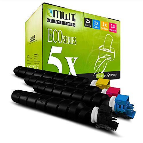 Mehrwegtoner 5X Toner im Set für Utax 3206Ci 3207Ci ersetzt CK8512 CKMY von Mehrwegtoner