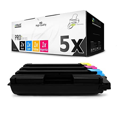 Mehrwegtoner MWT Toner im Set 5X kompatibel für Utax P-C3062 P-C3066 ersetzt PK5017 CKMY von Mehrwegtoner
