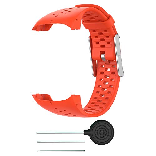 Ersatzarmband Kompatibel für Polar M400 / M430, weiches Silikon Armband mit Werkzeug, atmungsaktivem und bequemem Uhrenersatzband von MeiLiu