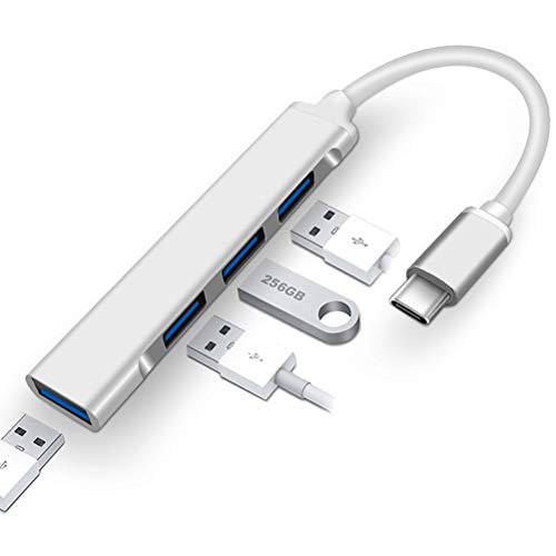 MeiLiu USB C Hub, Typ C Hub 1 USB 3.0 und 3 USB 2.0 Anschluss, Plug & Play, Multiport USB C Hub Adapter Mini Dockingstation für Desktop, PC, Laptop, Telefone von MeiLiu