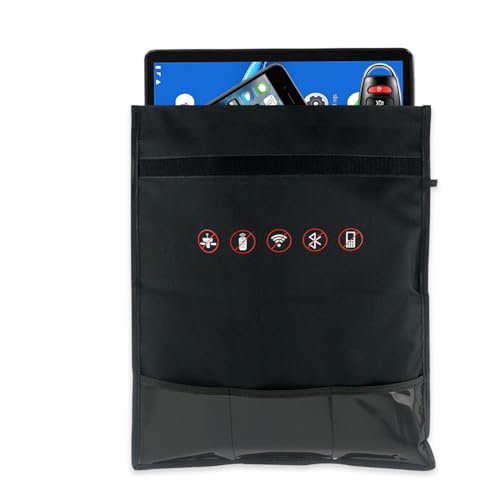 Meichoon Blocker Pouch RFID Signal Shielding Bag Anti Tracking Spy Theft Pouch Radiation The New Velcro Sticky Durable Key Blocker Jammer Wallet Mobile Phone Privacy Protection Small Black von Meichoon