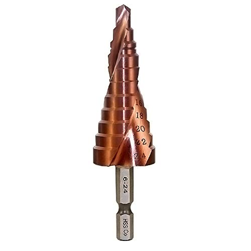 Meichoon M35 Cobalt Stufenbohrer Mehrlochbohrer 6-24mm Spiral Groove Meichoon M35 Cobalt Stufenbohrer Mehrlochbohrer 6-24mm Spiral Groove von Meichoon