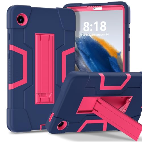 Meifei Schutzhülle für Samsung Galaxy Tab A9 8.7 2023, strapazierfähiges, hartes Polycarbonat, weiches Silikon, stoßfest, hohe Schlagfestigkeit, Schutzhülle für SM-X110 SM-X115, Marineblau + Rosarot Meifei Schutzhülle für Samsung Galaxy Tab A9 8.7 2023, strapazierfähiges, hartes Polycarbonat, weiches Silikon, stoßfest, hohe Schlagfestigkeit, Schutzhülle für SM-X110 SM-X115, Marineblau + Rosarot von Meifei